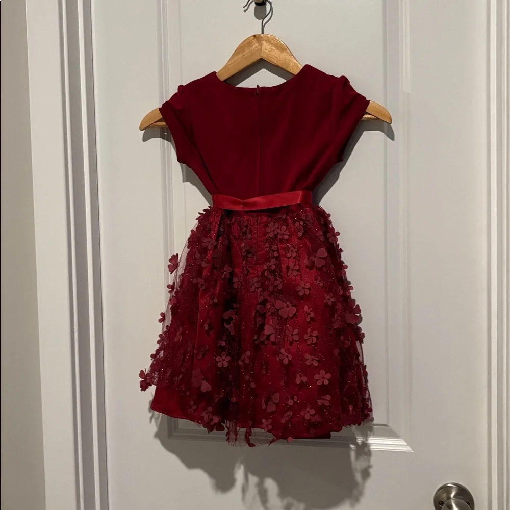 US Angels Little Arielle Floral Mesh Dress